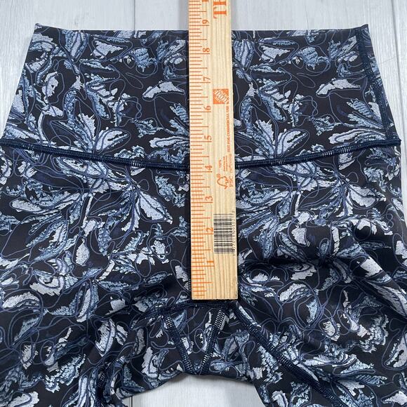 Lululemon Wunder Under Crop Leggings High Rise 21" Blue Luxtreme Women's 4 - Picture 11 of 11